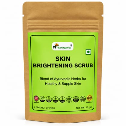 Skin Brightening Scrub | Blend of Ayurvedic Herbs for Healthy & Supple Skin  (Pack of 3)