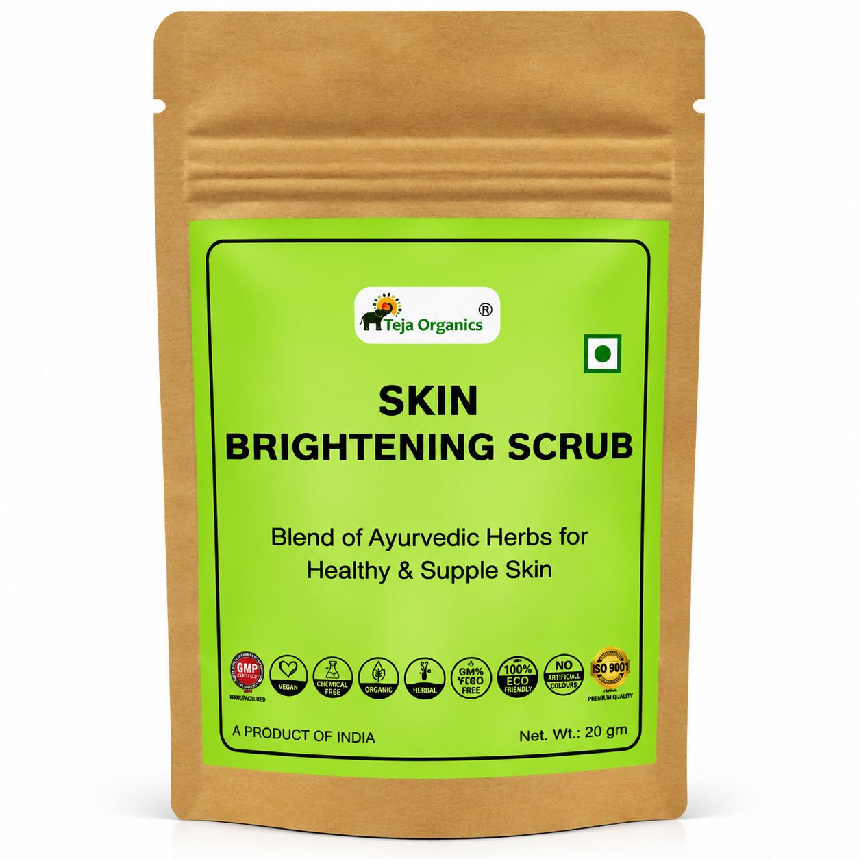 Skin Brightening Scrub | Blend of Ayurvedic Herbs for Healthy & Supple Skin  (Pack of 3)