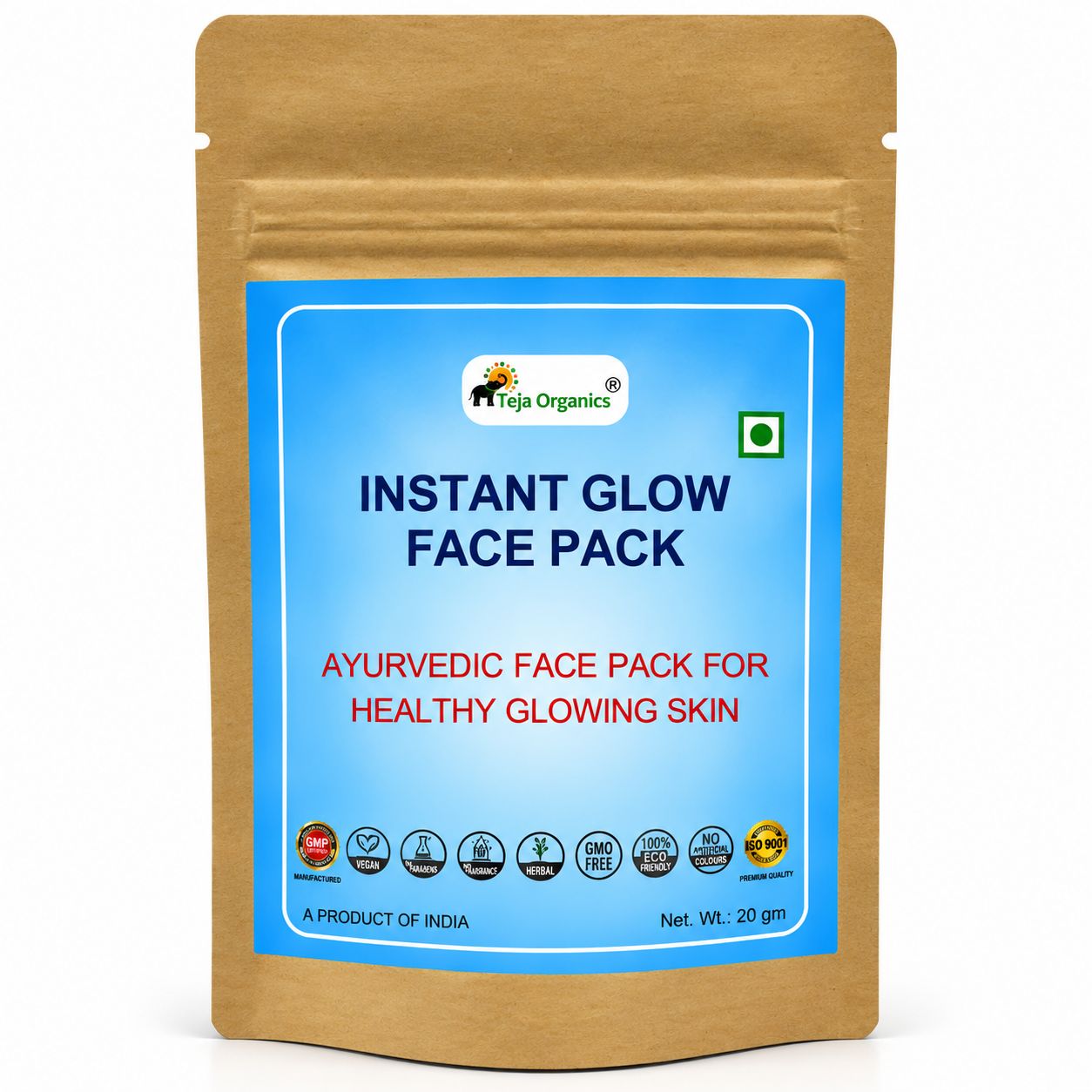 Instant Glow Face Pack | Ayurvedic Face Pack for Healthy Glowing Skin  (Pack of 3)