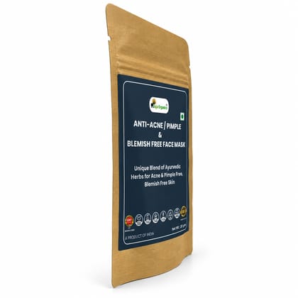 Anti-Acne/Pimple & Blemish Free Face Mask | Unique Blend of Ayurvedic Herbs for Acne & Pimple Free, Blemish Free Skin (Pack of 3)