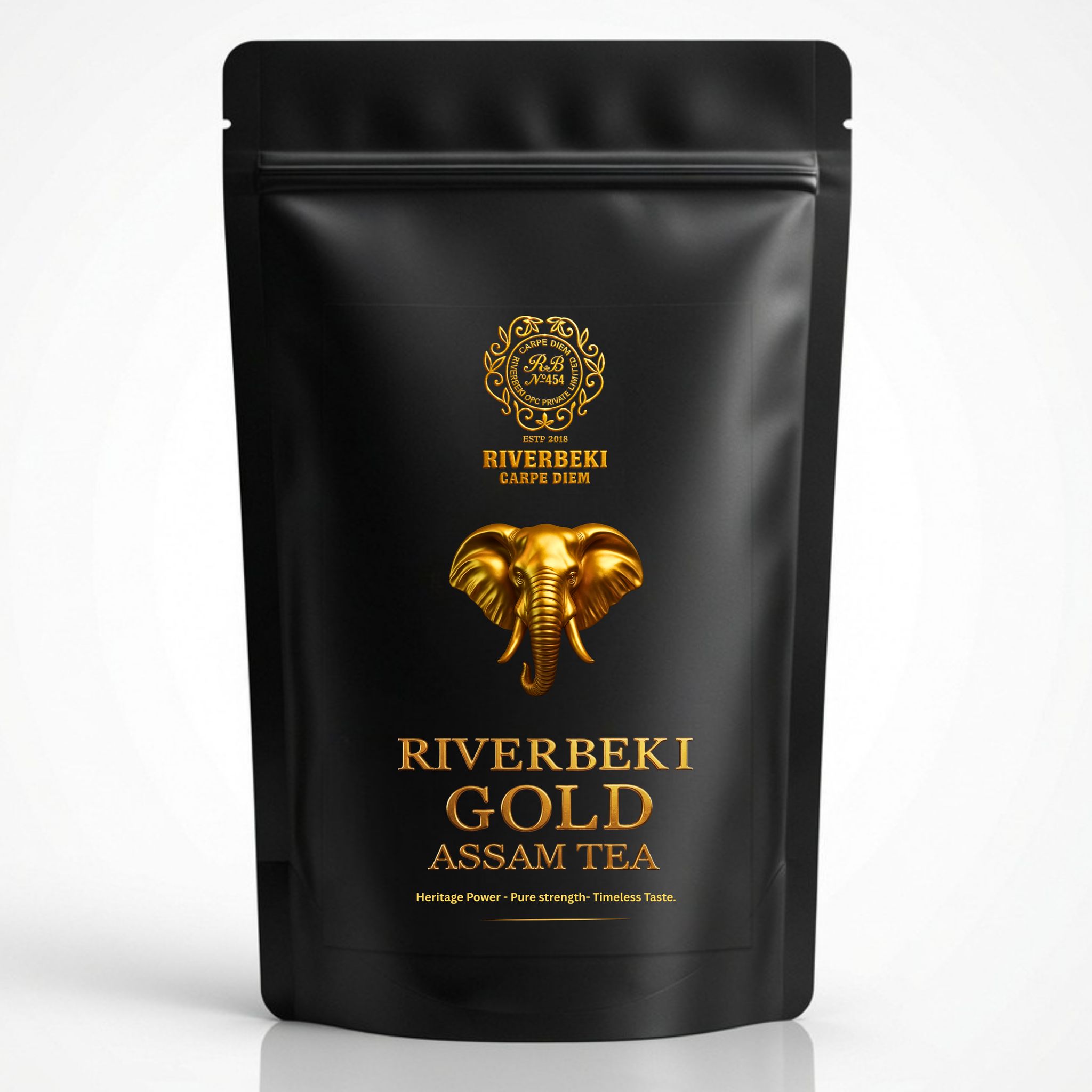 Riverbeki Gold Premium Assam Tea 1Kg | Export Quality Second Flush Black CTC Tea for Strong, Authentic Chai