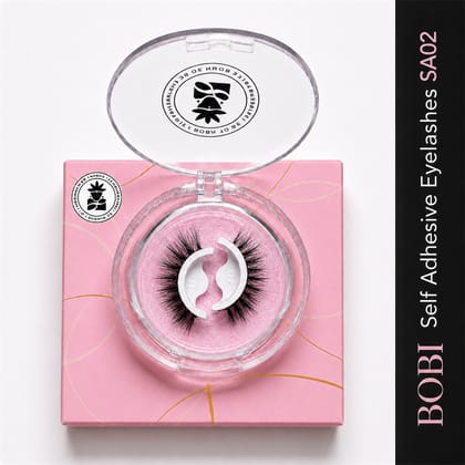 BOBI Self Adhesive Eyelashes SA02 Doll Eye – Soft Center Volume | Wide-Eyed Effect | Youthful Lift | No Glue Needed | Reusable | Lightweight Design