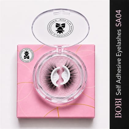 BOBI Self Adhesive Eyelashes SA04 Open Eye – Tapered Center Lift | Wide & Open-Eyed Look | Reusable | No Glue | Lightweight Wear