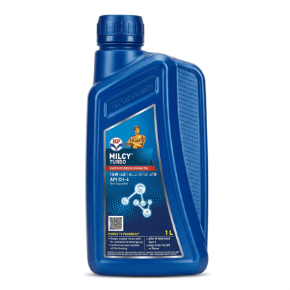 HP Milcy Turbo 15W-40 API CH-4 Diesel Engine Oil - 1 L