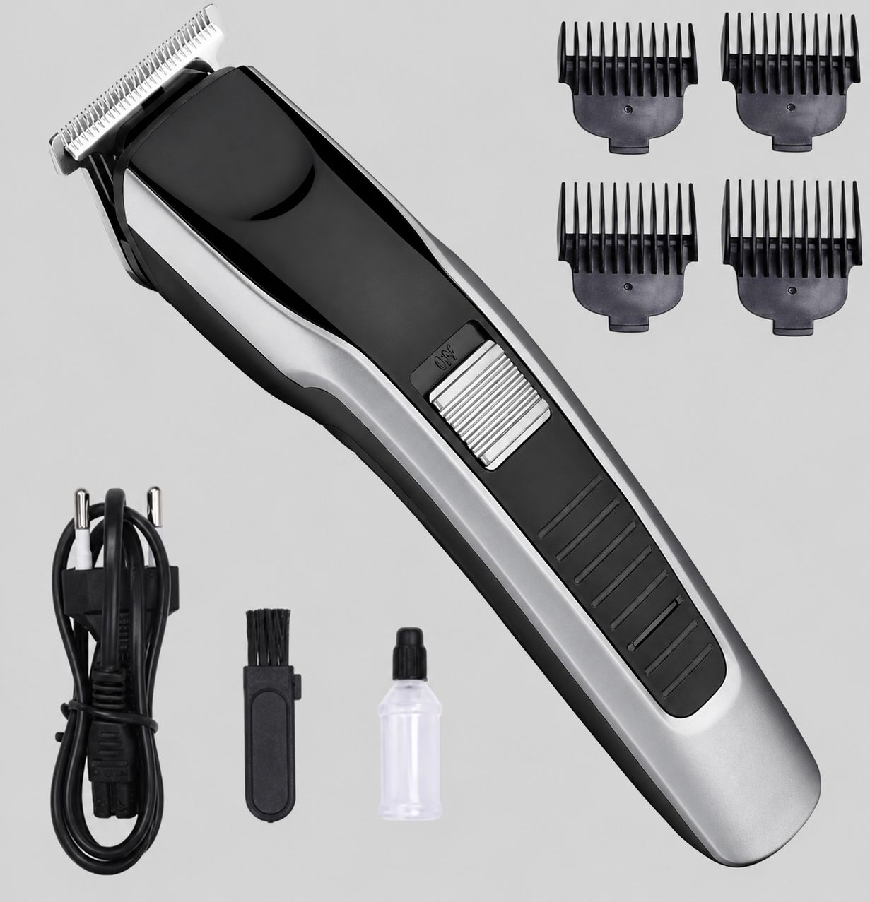 Hair Trimmer For Men, Cordless Rechargeable Beard And Hair Trimmer With Stainless Steel Blades, Adjustable Cutting Length, Low Noise Grooming Machine For Home Use