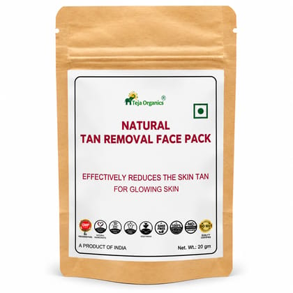 Natural Tan Removal Face Pack | Effectively reduces the skin tan for Glowing Skin  (Pack of 3)