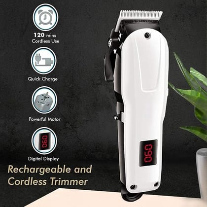  Grooming Trimmer - Stainless Steel Blades, 0.5-12 Mm Range | 240 Min Battery Life, 4 Length Settings, Ideal For Men And Boys