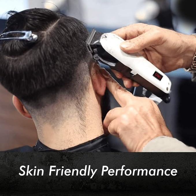 Professional Electric Hair Trimmer/Clipper For Men and Women And Pets, White