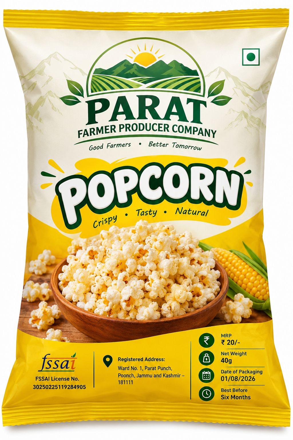 Parat Farmer Producer Company Popcorn 40g
