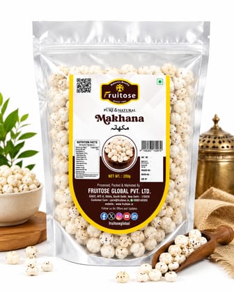 Premium Makhana (Fox Nuts) | Roasted & Healthy Snack | 200g Premium Makhana (Fox Nuts) | Roasted & Healthy Snack | 200g