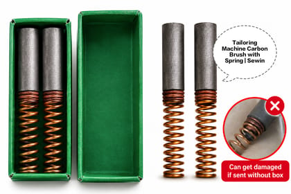 Tailoring Machine Carbon Brush with Spring | Sewing Machine Motor Carbon Brush 