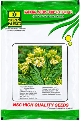 NSC EDIBLE MARIGOLD HIGH-QUALITY TL SEEDS - 10 GMS PACKET