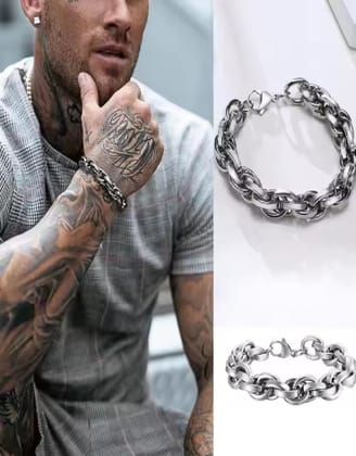 Twisted Rope Bracelet-Silver