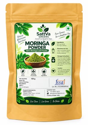 SattVa Greens Moringa Powder 100 g SattVa Greens Moringa Powder 100 g