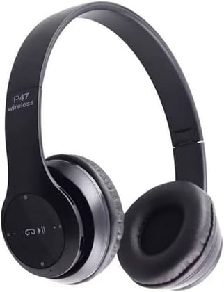 P47 Wireless Bluetooth Over Ear Headphones with Built-in Music Control