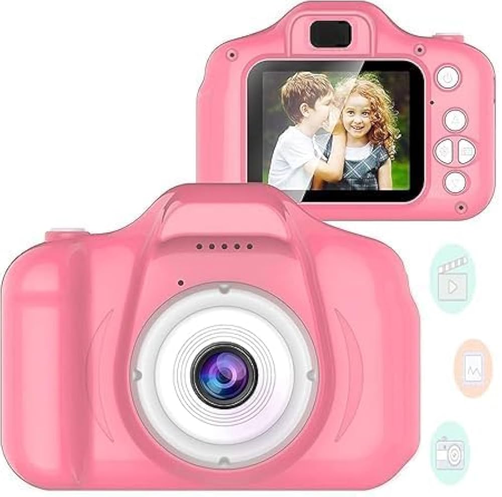 Kids Camera Girls Gift - Camera for Kids Dual Selfie Children Cameras Age 3 4 5 6 7 8 9 Year Old Kid Digital Cameras Toys for Kid Birthday Gift
