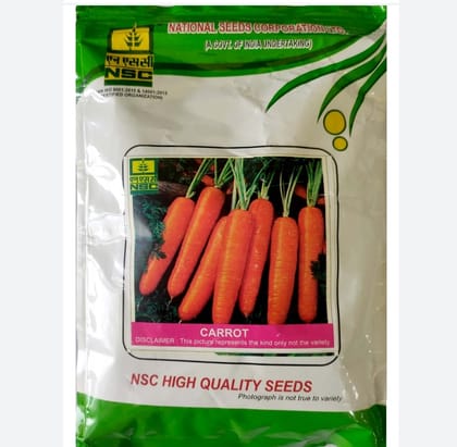  NSC Carrot Seeds (Pusa Nantes) 100 gm