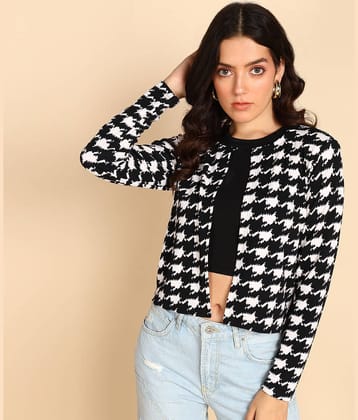 POPWINGS Polyester Blend Women's Shrugs - Black ( Single )