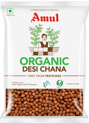 Amul Organic Desi Chana (brown) 500 Gram