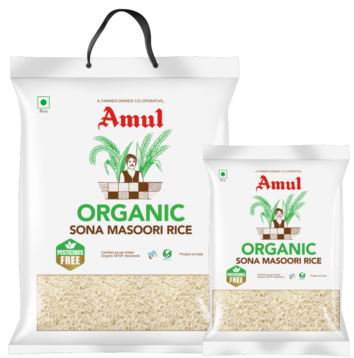 Amul Organic Sona Masoori Rice 1Kg