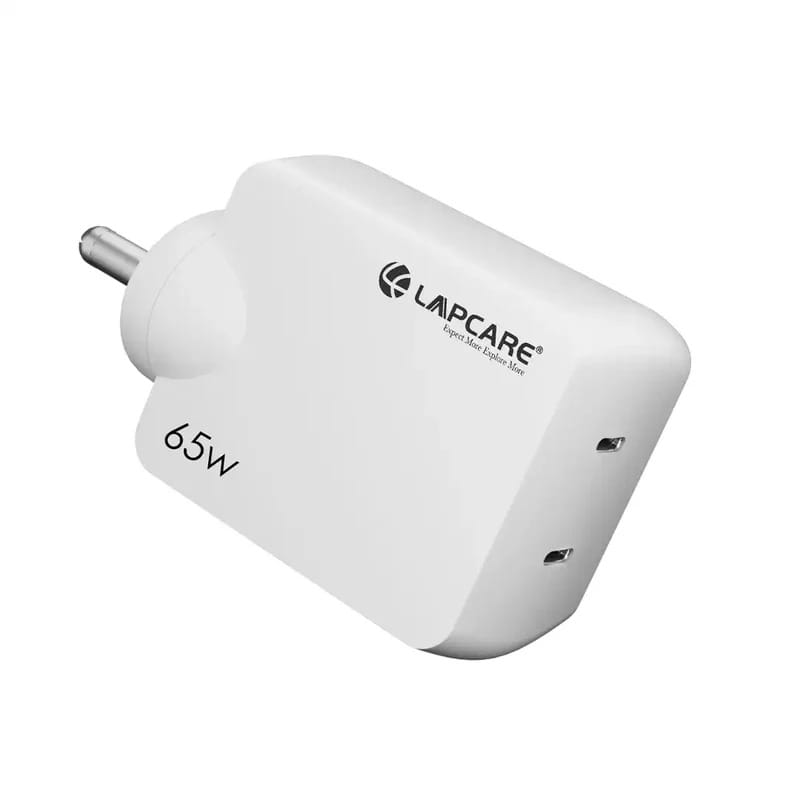 Lapcare Thumby 65 Gan Technology | Dual PD Ports | Charge 2 Devices | Smart protection | Travel Friendly