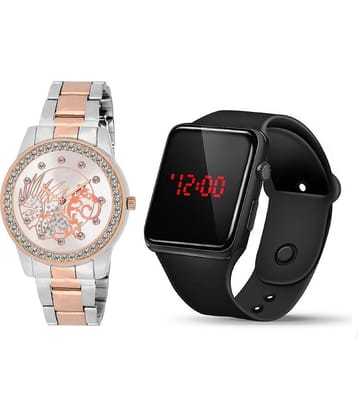 Cosmic - Multicolor Metal Analog-Digital Womens Watch