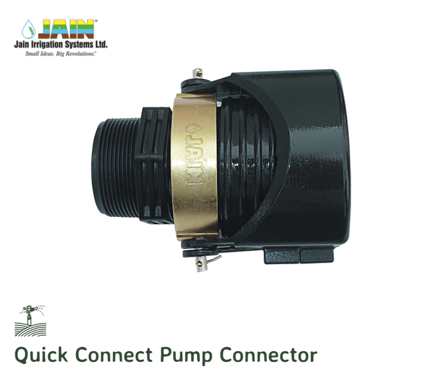 PUMP CONNECTOR QUICK CONNECT 75MM (RUBBER & CLAMP INCLUDED)- JAIN IRRIGATION 