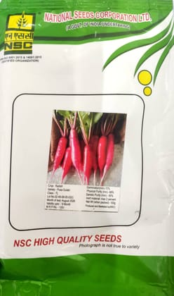 Nsc Radish Pusa Gulabi, 100 gram TL seeds