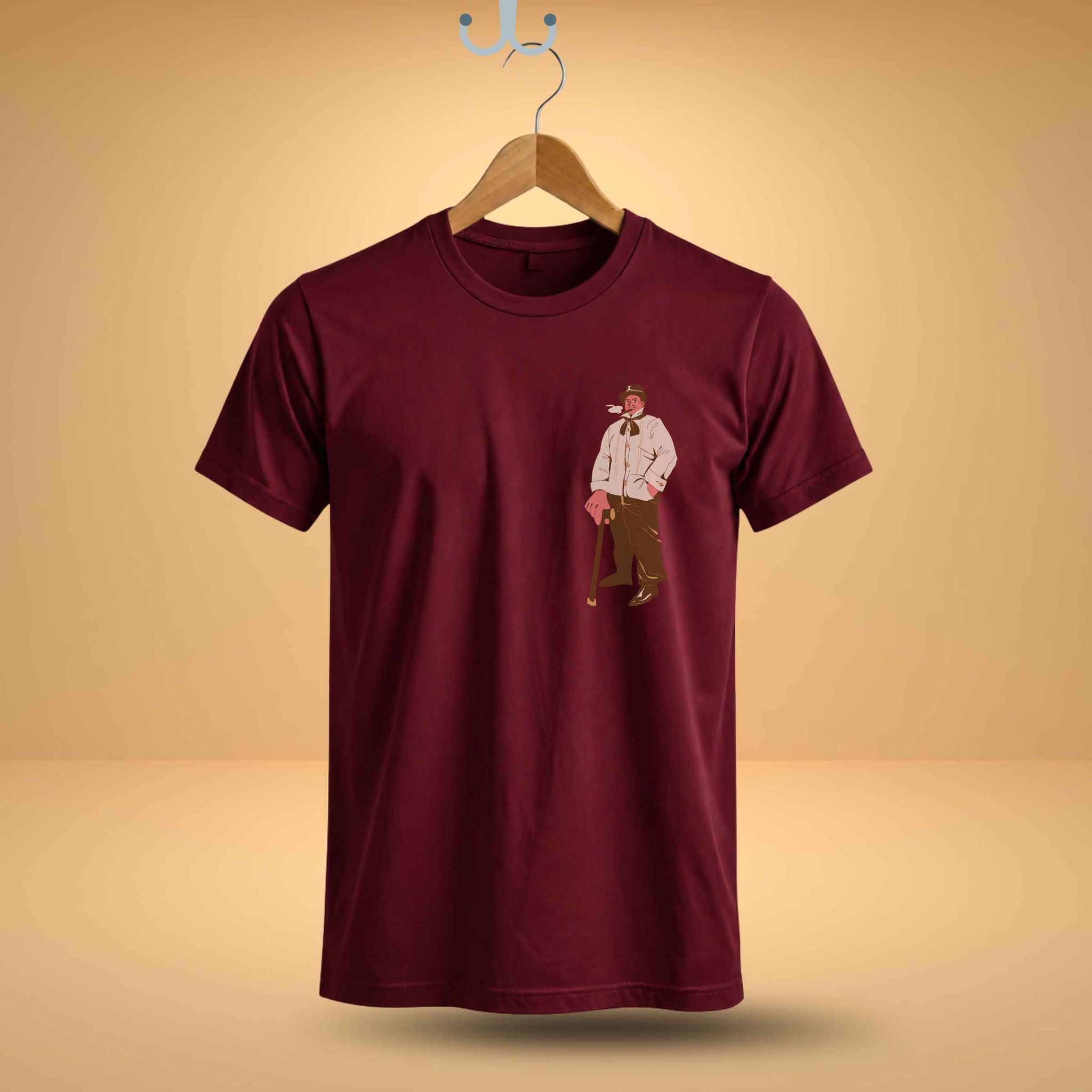 Trishoolin "Retro Gentleman" Anime Theme Graphic T-Shirt | Design 40012MB