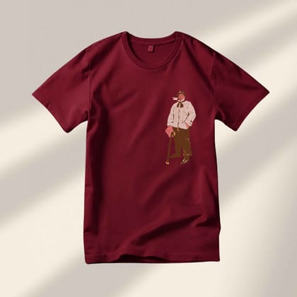 Trishoolin "Retro Gentleman" Anime Theme Graphic T-Shirt | Design 40012MB