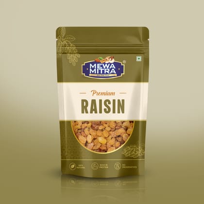 MewaMitra Premium Raisins 250g | Golden Kishmish | Naturally Sweet Dry Fruits
