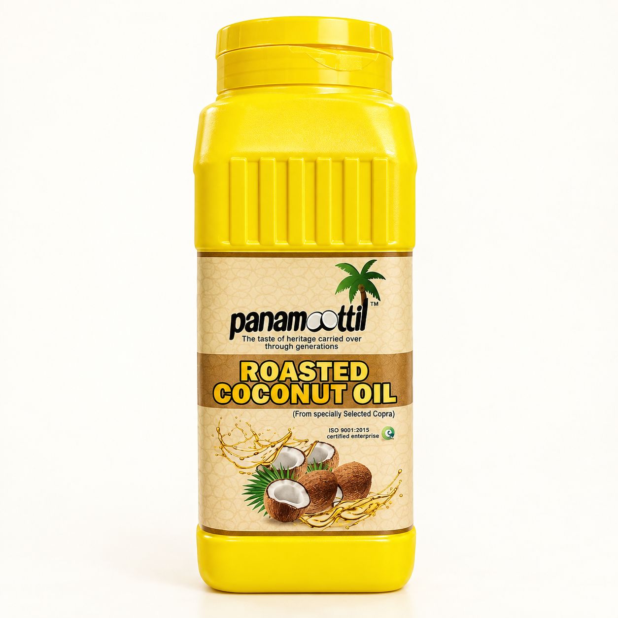 Panamoottil 1L Yellow HDPE Jar