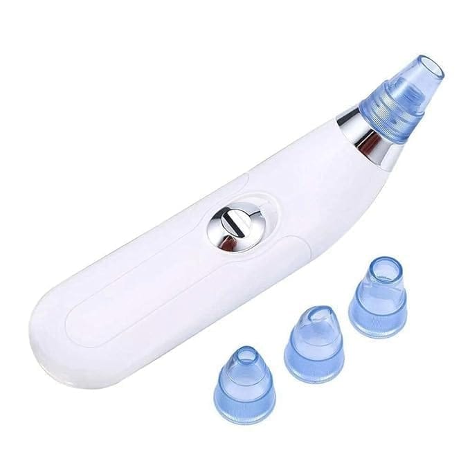 Electric Pore Cleaner Vacuum Blackhead Remover with 4 Suction Heads for Deep Pore Cleaning and Facial Skin Care