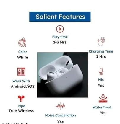 Wireless Earbuds Bluetooth 5.1 TWS Earphones Full Touch Control Headphones Built-in Microphone Immersive Sound Quality Ensure Fast Stable & Connection Smart (White)