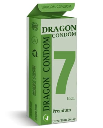 Premium Dragons Condom, 7 Inch, Silicone, Natural Color, for Men Ultra Soft | Long Lasted | Extra Pleasure Extra size |