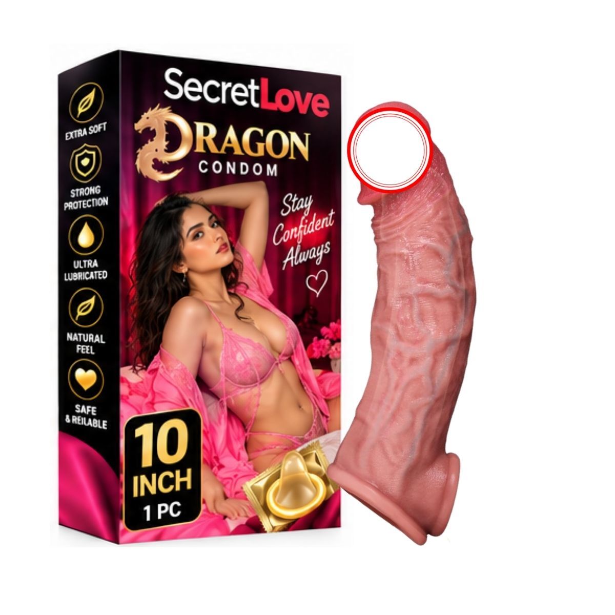 Silicone Dragon Adult Accessory | 5 Inch Dragon Silicone Novelty | Textured Personal Wellness Item | Adult Product