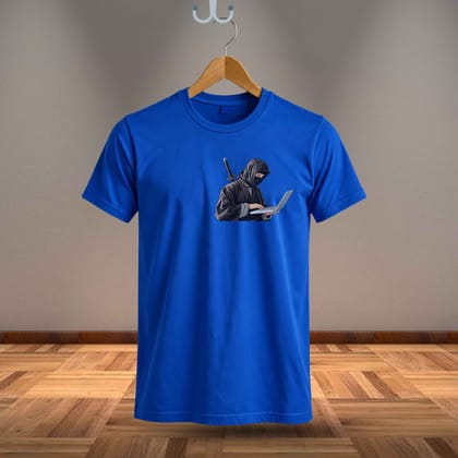 Trishoolin Cyber Ninja Anime Theme T-Shirt | Design 40022MB | Cotton Regular Fit | Crew Neck / Round Neck Half Sleeve | Pack of 1