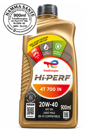 TotalEnergies Hi-Perf 4T 700 IN 20W-40 900ml TotalEnergies Hi-Perf 4T 700 IN 20W-40 900ml