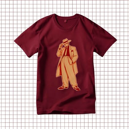 Trishoolin Gentleman Dancing Music & Dance Theme T-Shirt | Design 70012MB | Cotton Regular Fit | Crew Neck / Round Neck Half Sleeve | Pack of 1