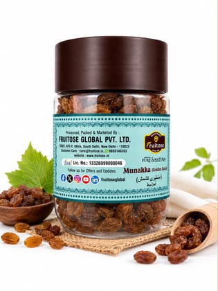 Fruitose Pure & Natural Munakka (Golden Raisin) 250g
