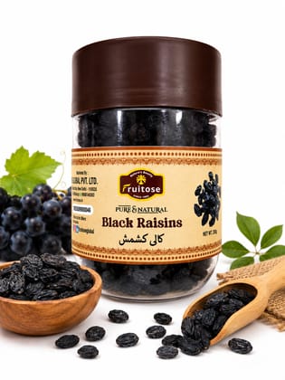 Fruitose Pure & Natural Black Raisins, 250g