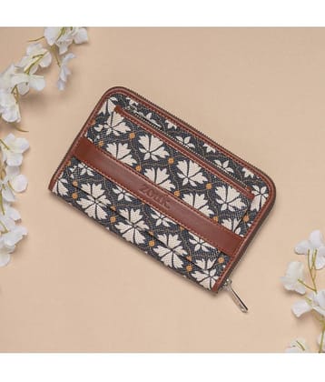 Zouk - Jute Multi Women's Zip Around Wallet ( Pack of 1 )