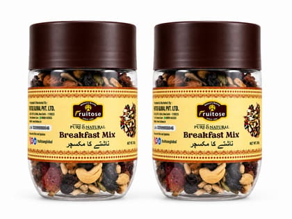 Fruitose Pure & Natural Breakfast Mix, 250g * 2 Fruitose Pure & Natural Breakfast Mix, 250g * 2