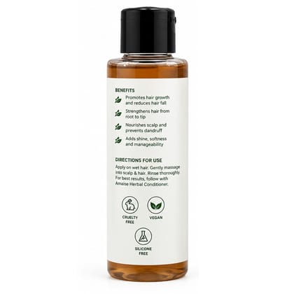 AMAISE Rosemary Herbal Shampoo | Gentle Cleansing for Soft, Shiny & Manageable Hair | 125 ml