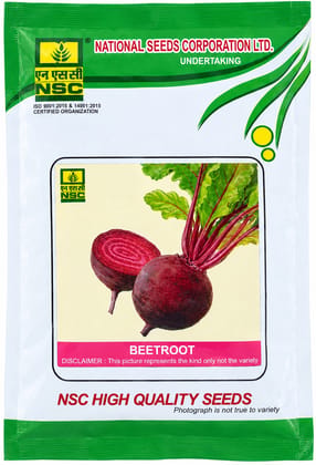NSC BEETROOT CHUKANDER VARIETY DDR (DETROIT DARK RED) HIGH-QUALITY TL SEEDS - 100 GMS