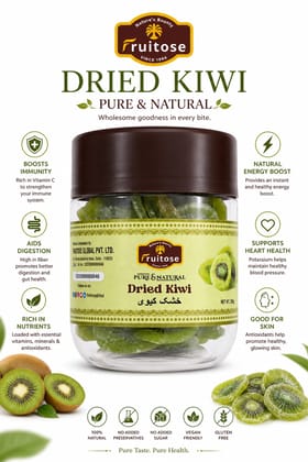 Fruitose Pure & Natural Dried Kiwi, 250g Fruitose Pure & Natural Dried Kiwi, 250g