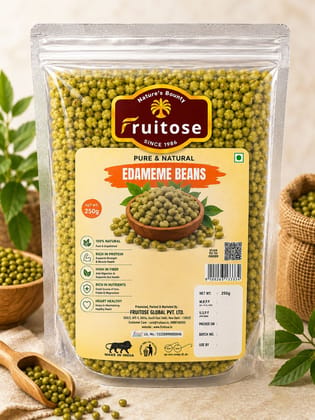 Fruitose Pure & Natural Edameme Beans, 250g Fruitose Pure & Natural Edameme Beans, 250g