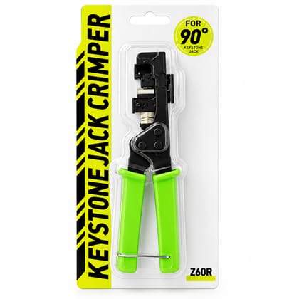90° RJ45 Keystone Jack Termination Tool for CAT5e CAT6 Network Cable 90° RJ45 Keystone Jack Termination Tool for CAT5e CAT6 Network Cable