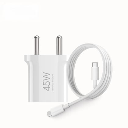 Xiaomi 45W GaN Charger, Type C Port with QC & PD Technology Compatible with MacBook Charging, iPhone, iPad, Xiaomi, Redmi, Mi, Samsung, Oneplus, Oppo, Vivo Phones (with Cable) Xiaomi 45W GaN Charger, Type C Port with QC & PD Technology Compatible with MacBook Charging, iPhone, iPad, Xiaomi, Redmi, Mi, Samsung, Oneplus, Oppo, Vivo Phones (with Cable)