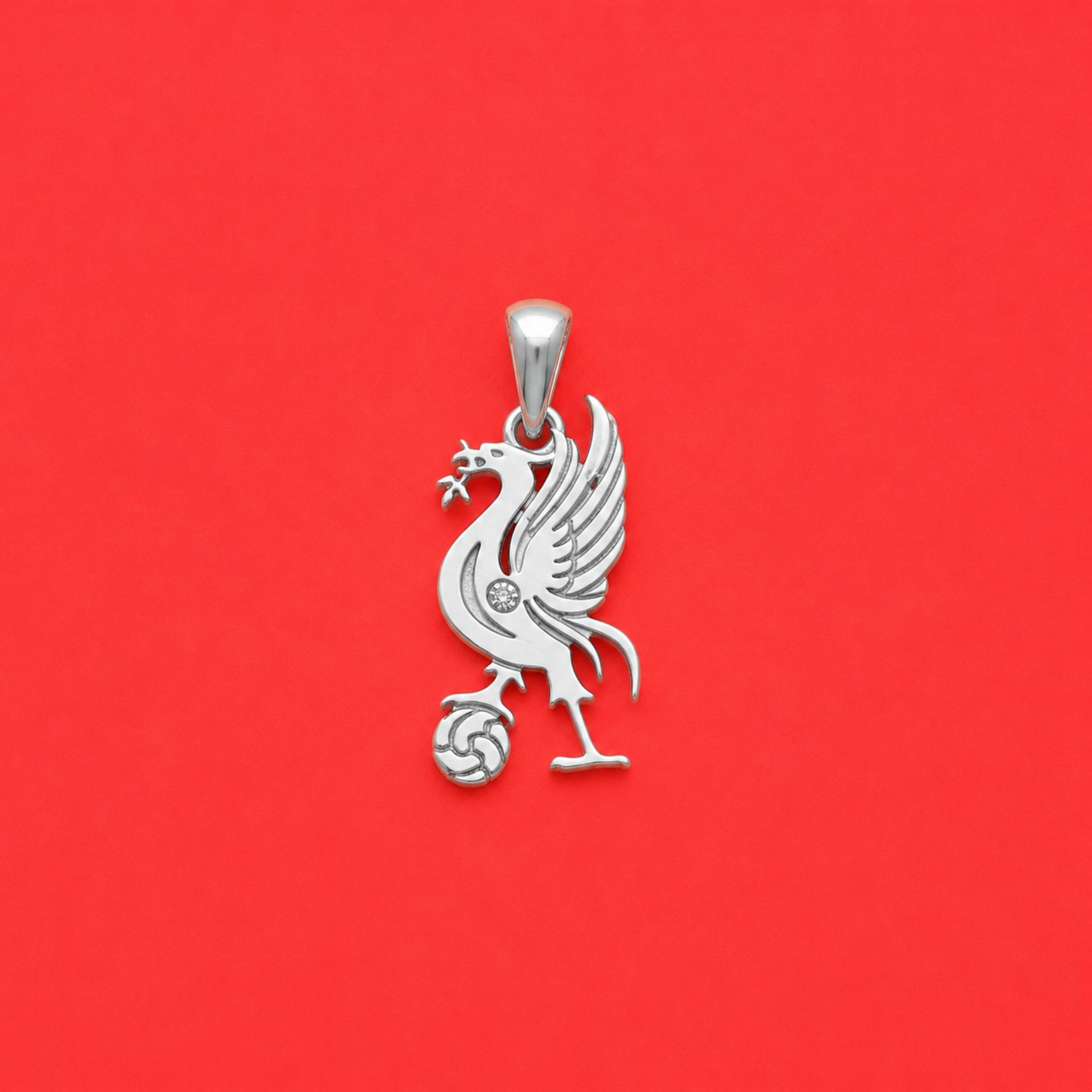 Liver Bird Lab Diamond Pendant